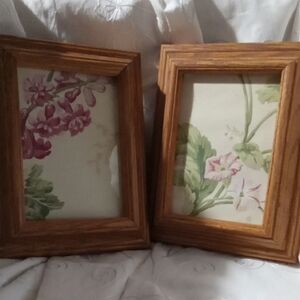 Two Solid Wood Picture Frames